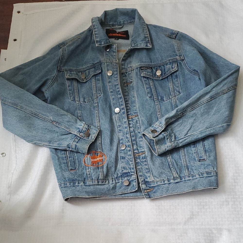 Members only X Nickelodeon Cartoon Denim Jacket size M - Picture 4 of 16